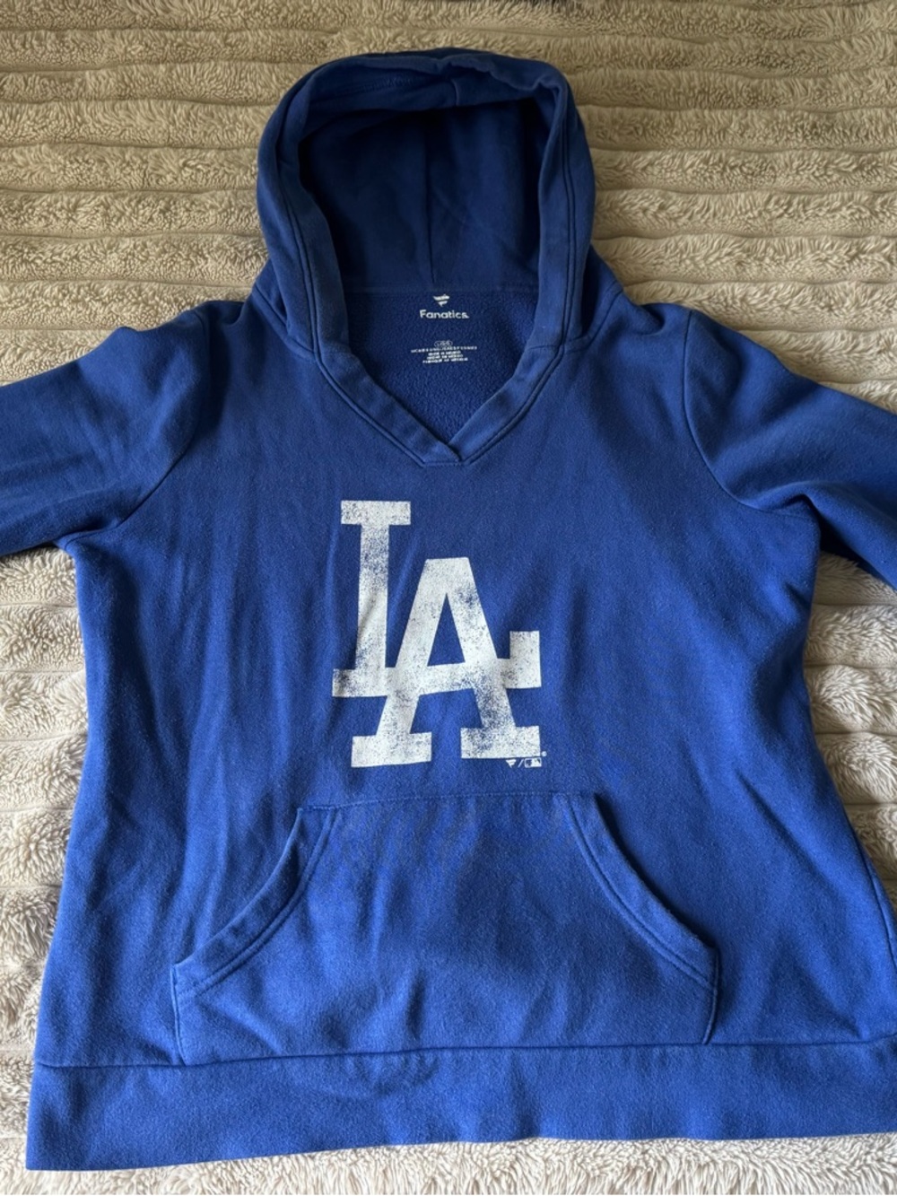 Fanatics Kids Royal Blue LA Dodgers Hooded Pullover